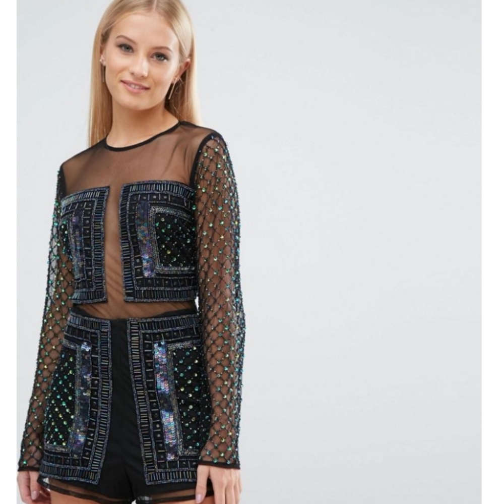 ASOS PETITE Sequin Romper